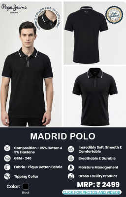 Pepe Jeans Madrid polo Black